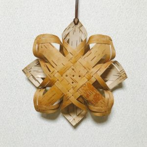 白樺クリスマスオーナメント(アドベントスターA/250mm)
