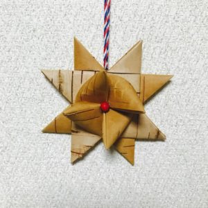 白樺クリスマスオーナメント(スターA/80mm)