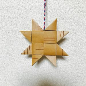 白樺クリスマスオーナメント(スターA/80mm)