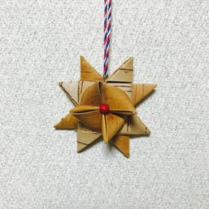 白樺クリスマスオーナメント(スターA/60mm)