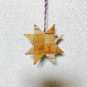 白樺クリスマスオーナメント(スターA/60mm)