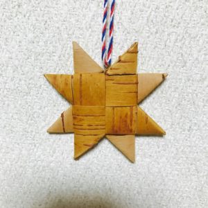 白樺クリスマスオーナメント(スターC/65mm)
