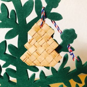 白樺クリスマスオーナメント(ツリーA/50mm)