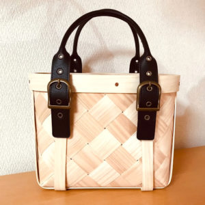スポーンスロイド・ハンドバッグ(W300×D180×H220mm/BK/無塗装)