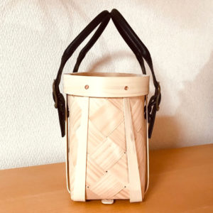 スポーンスロイド・ハンドバッグ(W300×D180×H220mm/BK/無塗装)